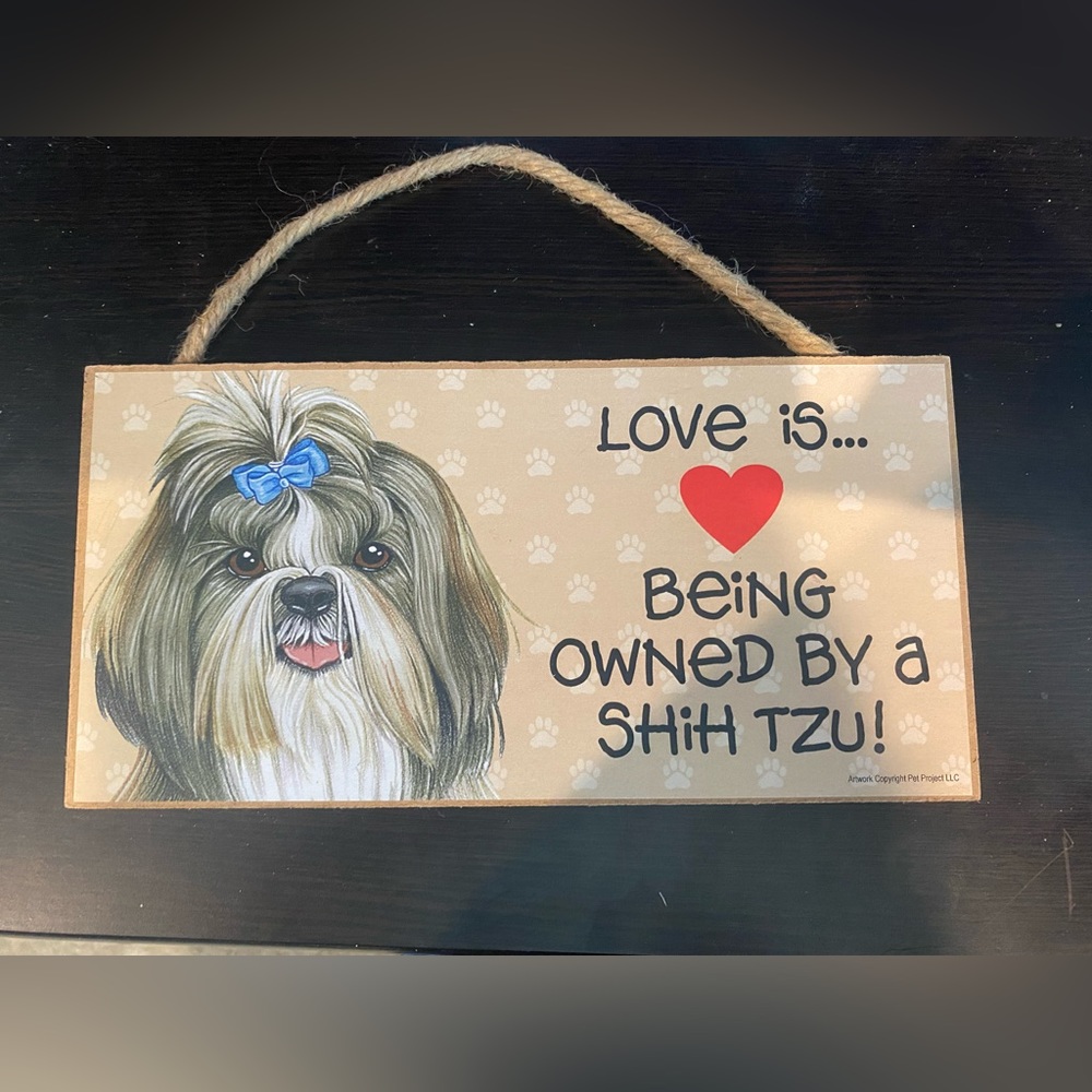 Shih Tzu Decorative Sign